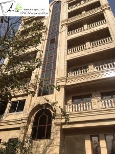 نما شیشه ای پنجره دوجداره دورو لمینیت 