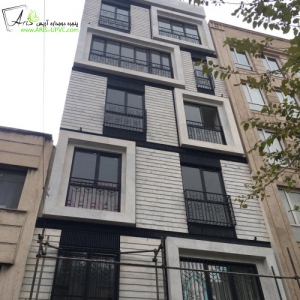 پنجره یکرو لمینیت مشکی