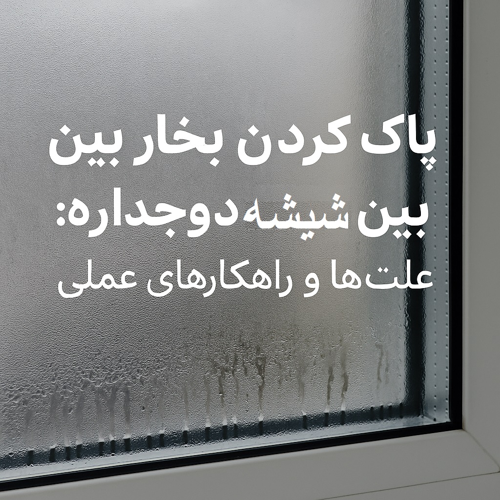 پاک کردن بخار بین شیشه دوجداره